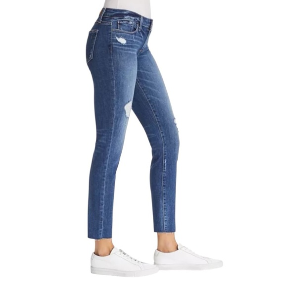 PAIGE Verdugo Ankle Skinny Jeans in Cliff's Edge Destructed SZ 31 New - Picture 3 of 4